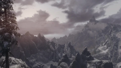 Wintry Peaks Skyrim SE Live Wallpaper HD - Free Live Wallpaper