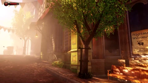 DreamScene Live Wallpaper Bioshock Infinite Street Scene B - Free Live Wallpaper