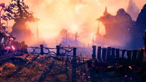 Trine 3 Sunset on the farm HD - Free Live Wallpaper