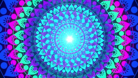 Animated Video Background Saber Lighting Frame for Edits Mandala Background for Spiritual videos - Free Live Wallpaper