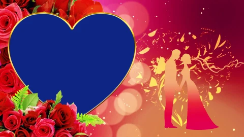 wedding invitation video wedding placeholder Romantic Heart Background - Free Live Wallpaper