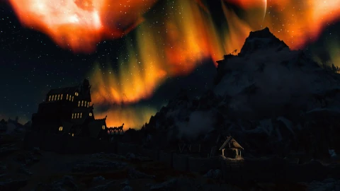 Glittering Night Skies Skyrim SE Live Wallpaper HD - Free Live Wallpaper