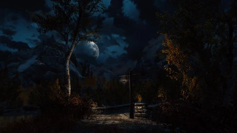 Moonlight Above the Aspens Skyrim SE Live Wallpaper HD - Free Live Wallpaper