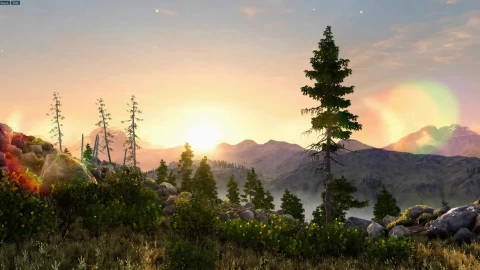 Unigine Valley Scene 01 - Free Live Wallpaper