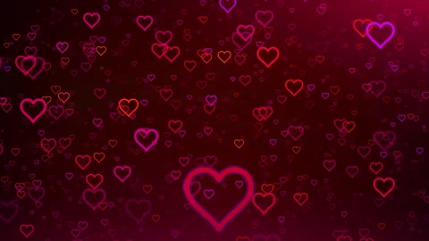 HD Romantic Motion Backgrounds For Edits Free Video Background Loops Flying hearts Loop - Free Live Wallpaper