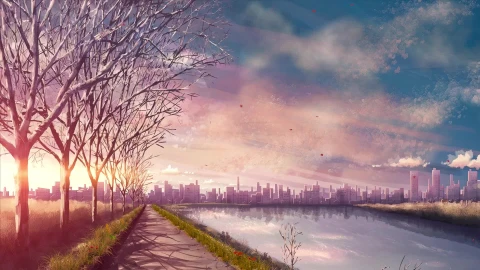 Live Wallpaper HD Anime City Landscape - Free Live Wallpaper