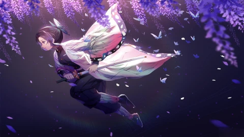 Live Wallpaper HD Shinobu Kocho Demon Slayer - Free Live Wallpaper