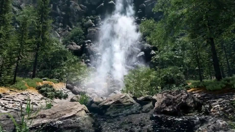 Crysis 1 Modded Waterfall Scene Live Wallpaper 1080p - Free Live Wallpaper
