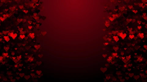 Dark Red Hear Romantic Motion graphics Video Background Text Holder love wedding graphics - Free Live Wallpaper