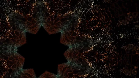 Beautiful Colors Illuminating Digital Design Concept cg motion waving with glowing particles - Free Live Wallpaper