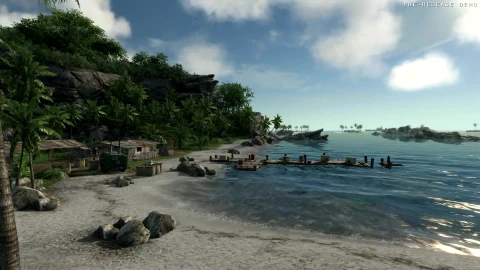 DreamScene Live Wallpaper Crysis Beach 1a 1080p DualMonitor - Free Live Wallpaper