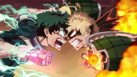 Live Wallpaper HD My Hero Academia Midoriya vs Bakugo - Free Live Wallpaper