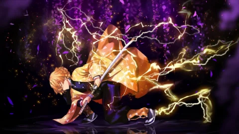 Wallpaper Live HD Demon Slayer Kimetsu No Yaiba Zenitsu Agatsuma - Free Live Wallpaper