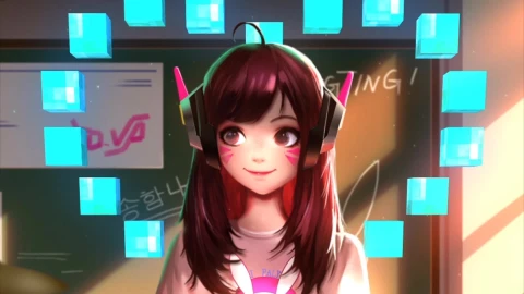 PC dVa Cube Hearts Live Wallpaper - Free Live Wallpaper
