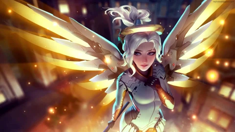 PC Mercy Glitter Overwatch Live Wallpaper - Free Live Wallpaper