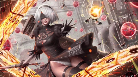 PC Nier Automata Live Wallpaper - Free Live Wallpaper