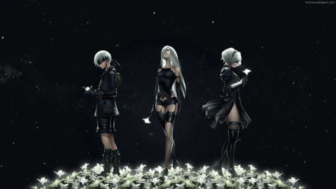 PC NieR Automata Trio Live Wallpaper - Free Live Wallpaper