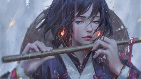 PC Rain Flute Live Wallpaper - Free Live Wallpaper