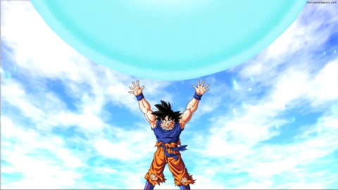 PC Dragonball Super Goku Spirit Bomb Live Wallpaper - Free Live Wallpaper