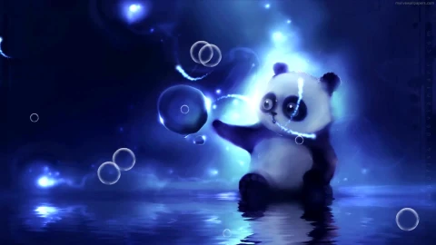 PC Panda Bubbles Live Wallpaper - Free Live Wallpaper