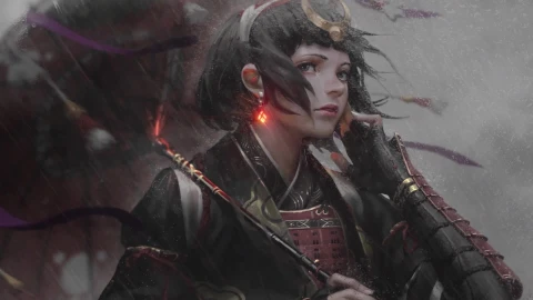 PC Samurai Girl (1) Live Wallpaper - Free Live Wallpaper