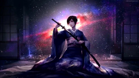PC Samurai Girl Live Wallpaper - Free Live Wallpaper