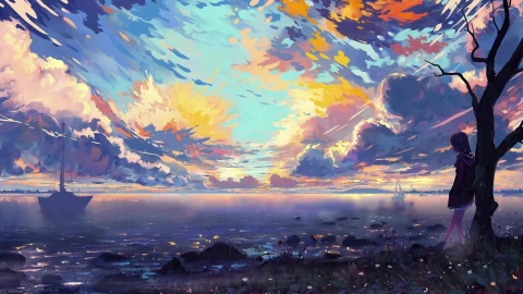 PC Evening Lake Live Wallpaper - Free Live Wallpaper