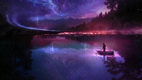 PC Starry Lake Live Wallpaper - Free Live Wallpaper