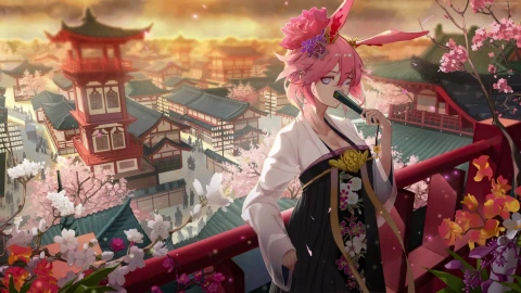 PC Yae Sakura Cherry Blossom Live Wallpaper Free - Free Live Wallpaper