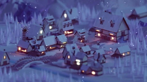PC Winter Village Live Wallpaper Free - Free Live Wallpaper