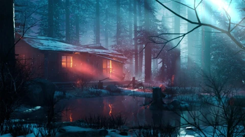 PC Winter Cabin by the Lake Live Wallpaper Free - Free Live Wallpaper