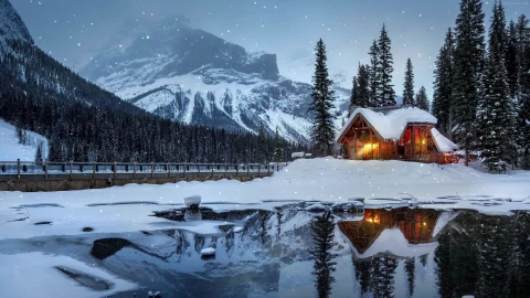 PC Winter Cabin Snow Live Wallpaper Free - Free Live Wallpaper