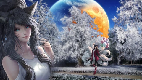 PC Winter Ahri LOL Live Wallpaper Free - Free Live Wallpaper