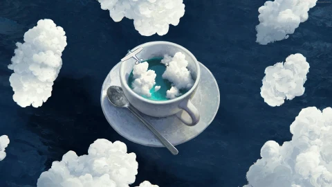 PC White Plane in the Clouds Live Wallpaper Free - Free Live Wallpaper
