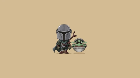 PC Cartoon Baby Yoda Mandalorian Live Wallpaper Free - Free Live Wallpaper