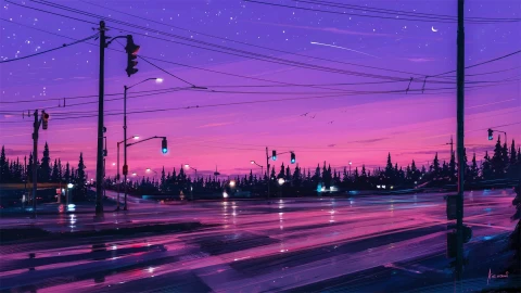 PC Evening Street Live Wallpaper Free - Free Live Wallpaper