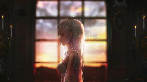 PC  Emilia Re Zero Live Wallpaper Free - Free Live Wallpaper