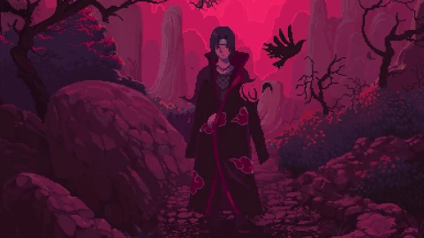 PC Pixel Itachi Uchiha Live Wallpaper Free - Free Live Wallpaper