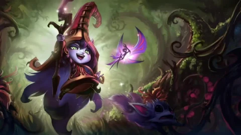 PC  Lulu the Fae Sorceress LOL Live Wallpaper Free - Free Live Wallpaper