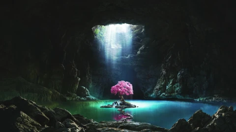PC Cave Tree Live Wallpaper Free - Free Live Wallpaper