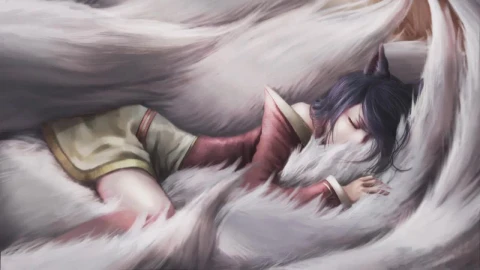 PC Sleeping Ahri Dota 2 Live Wallpaper Free - Free Live Wallpaper
