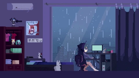 PC Pixel Room Live Wallpaper Free - Free Live Wallpaper