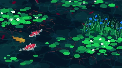 PC Pixel Koi Pond Live Wallpaper Free - Free Live Wallpaper