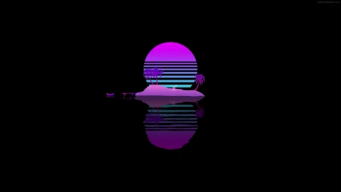 PC Minimalistic Retro Island Live Wallpaper Free - Free Live Wallpaper