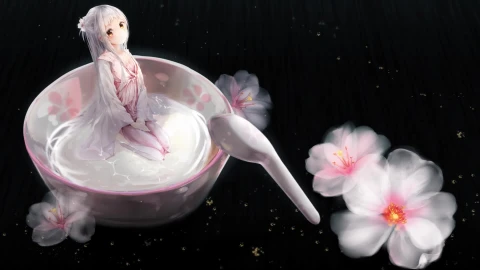PC Blinking Girl Anime Live Wallpaper Free - Free Live Wallpaper