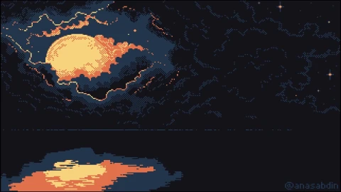 PC Pixel Evening Sun Live Wallpaper Free - Free Live Wallpaper