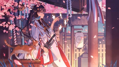 PC Sakura Drops Live Wallpaper Free - Free Live Wallpaper