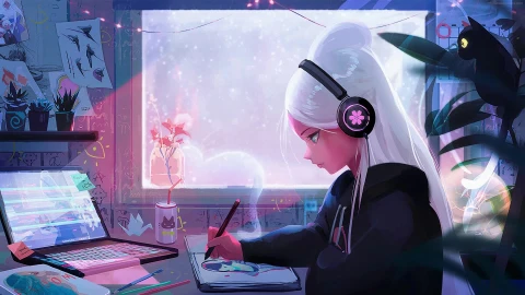 PC Sketching In My Room Live Wallpaper Free - Free Live Wallpaper