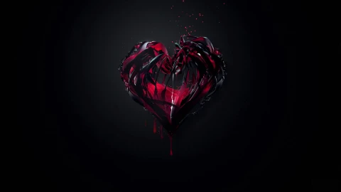 PC Bleeding Black Heart Live Wallpaper Free - Free Live Wallpaper