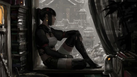 PC Girl Warrior Resting Live Wallpaper Free - Free Live Wallpaper
